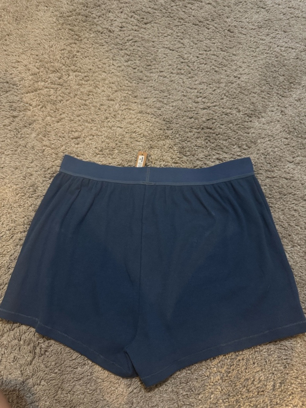 Skims Cotton Rib Loose Boxer Shorts - Picture 4 of 4